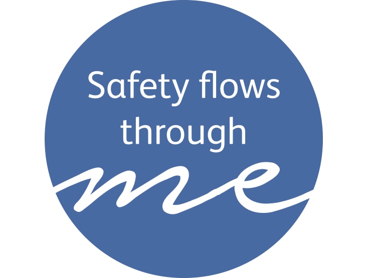 safety flows through me badge
