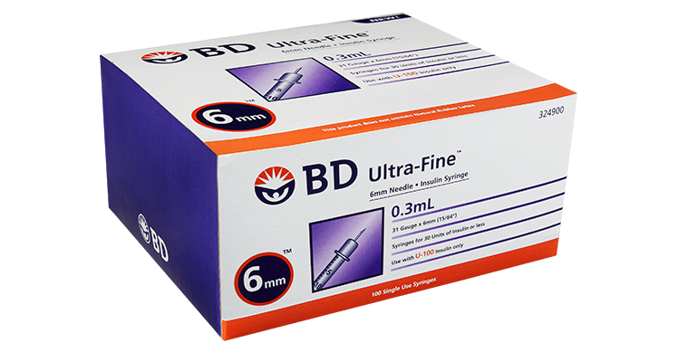 BD Ultra-Fine 6mm Insulin Syringe