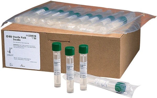 BD® γ線滅菌ふき取り環境検査用ｽﾜﾌﾞ 2重包装 - 220518 | BD