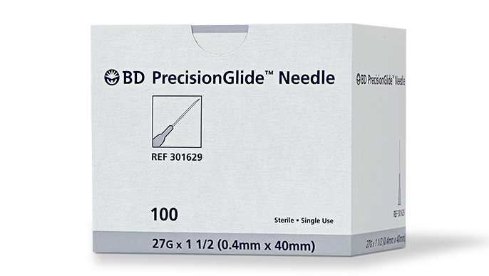 27 G x 1-1/2 in. BD PrecisionGlide™ Needle - 301629 | BD