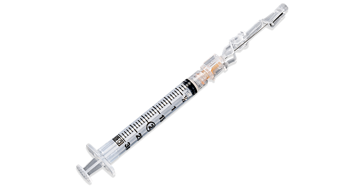 BD SafetyGlide™ Needle 25 G x 1 in. with 3 mL Syringe - 305924 | BD