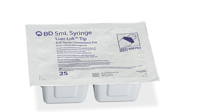 5 mL BD Luer-Lok™ Syringe Pharmacy Convenience Pak - 309703 | BD