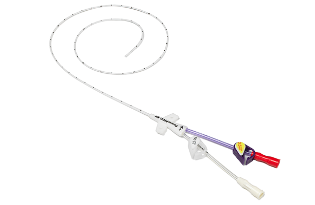 4 F dual-lumen PowerPICC™ SV Catheter IR tray with 135 cm nitinol