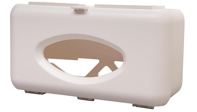 BD® Sharps Container Glove Box, patient room, light beige - 305448