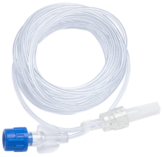 Extension set microbore spin male luer lock. Not made with DEHP. L