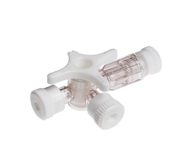 BD® Connecta™ stopcock 3 way White 