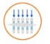 Illustration of syringe filling process