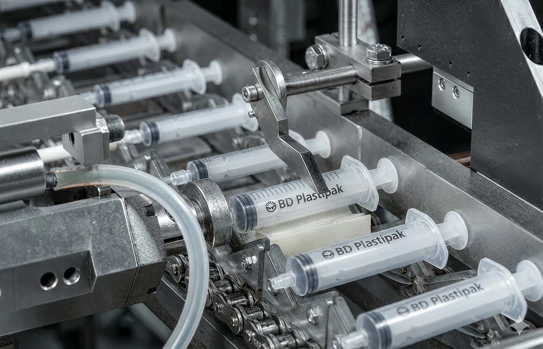 BD Plastipak Syringes on Automated Assembly Line