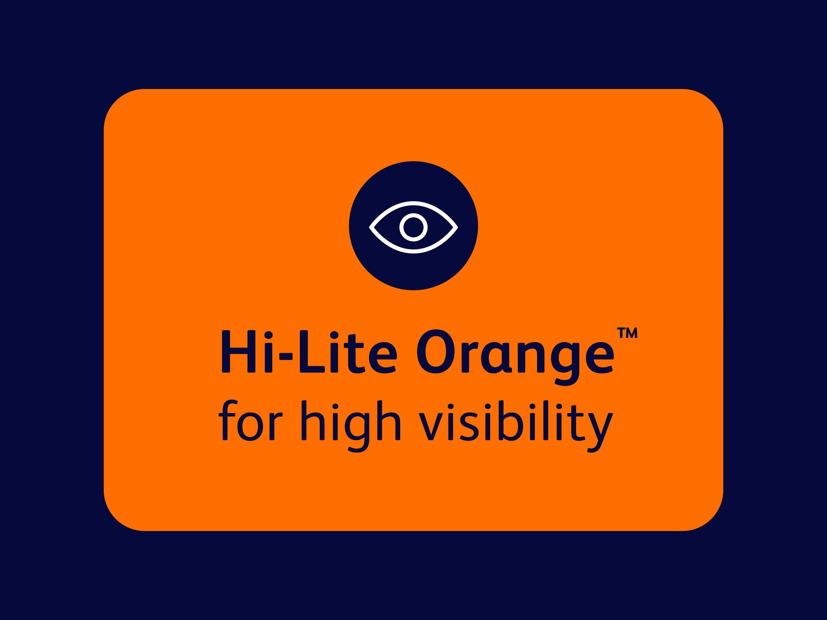 <p>The Hi-Lite Orange™ advantage</p>
