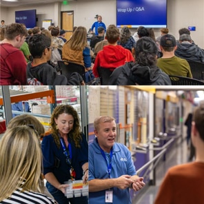 Corporate training session and facility tour