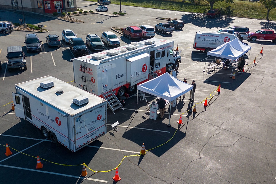 <p>The BD Foundation provides grants to <b>Heart to Heart International</b> to support its <b>Mobile Medical Unit (MMU)</b>, a self‑contained clinic on wheels, deployable within 72 hours, that delivers high‑quality care to disaster‑affected and underserved communities. Equipped with private exam rooms, a stocked pharmacy, and onboard power and communications, the MMU ensures continuity of care when traditional facilities are damaged or inaccessible. Beyond emergency response, the MMU supports health fairs, screenings, and outreach events, helping close care gaps in rural and vulnerable communities.</p>
