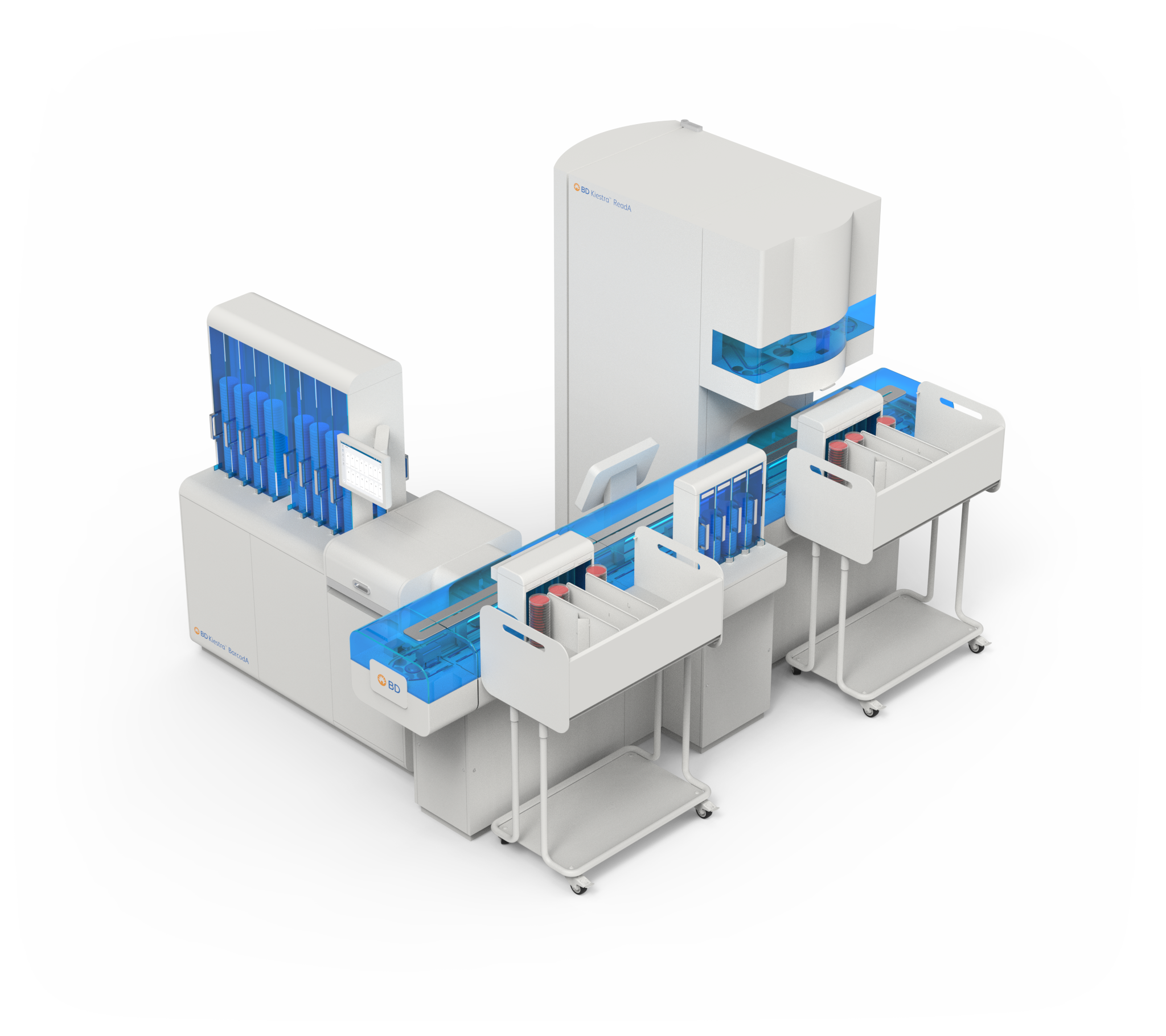 The BD Kiestra™ ReadA+BarcodA Total Lab Automation (TLA) System
