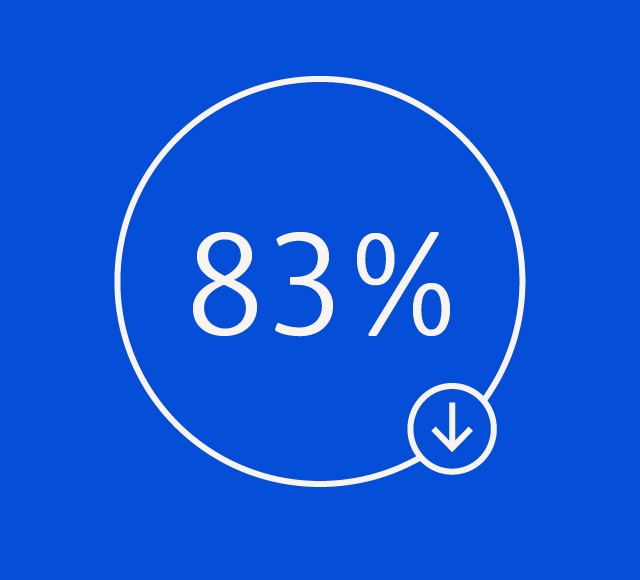 83% Light blue Web Graphics
