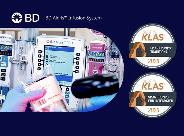 <p>The BD Alaris™ Infusion Platform has been honored with two 2026 Best in KLAS Awards</p>
