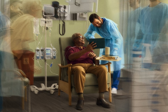 <p><br>
That’s why we deliver IV fluids as part of a connected infusion ecosystem.</p>
