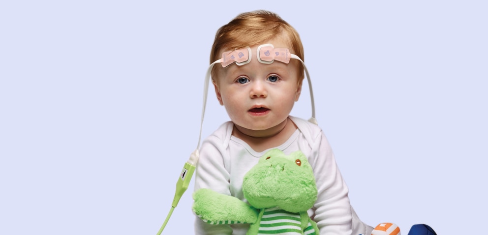 Baby with ForeSight Jr monitoring