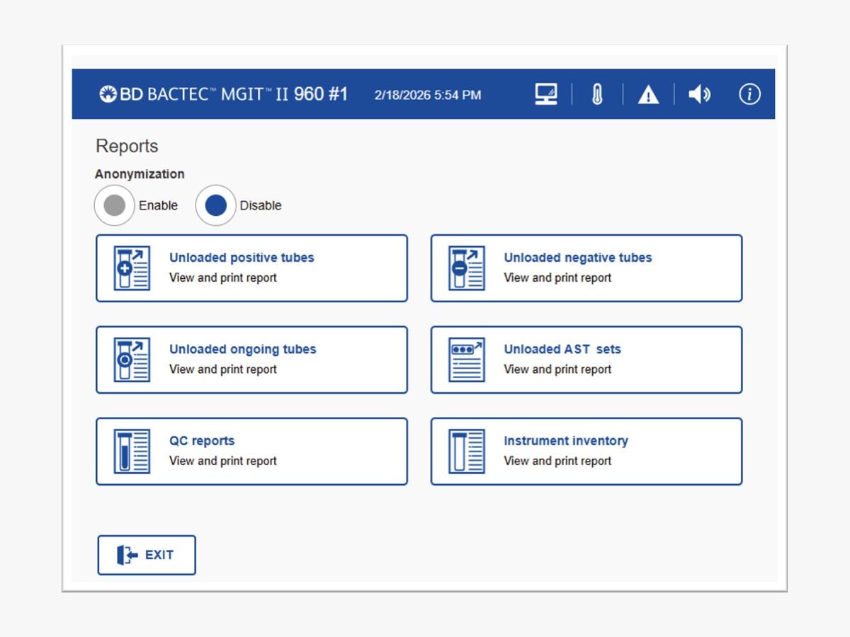 BD BACTEC™ MGIT II 960 Report 1C
