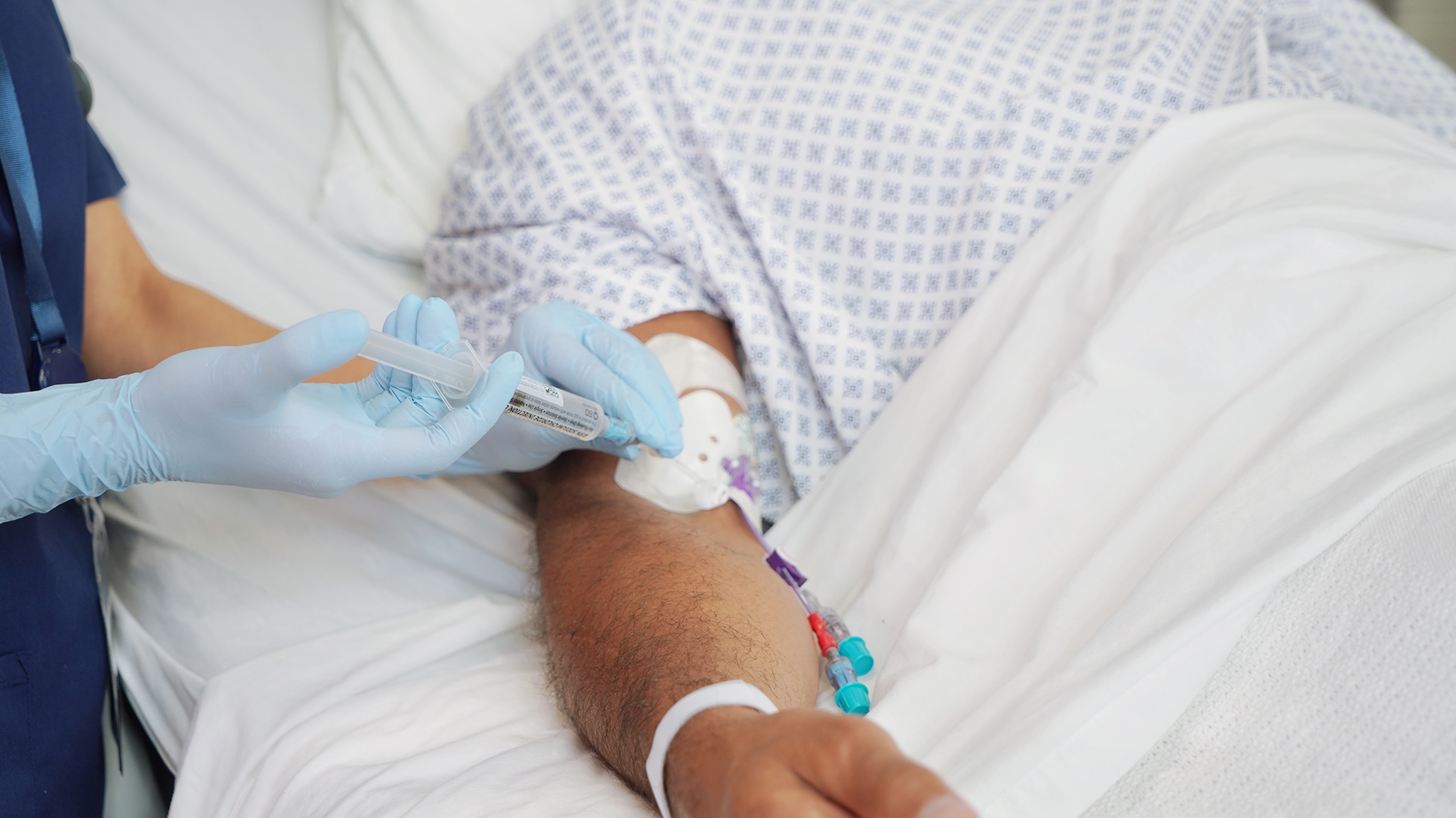 BD Posiflush SafeScrub In-Use