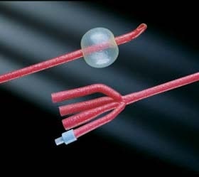 UD - 4Way Bardex IC Red Latex Foley Catheter Couvelaire 1865SI