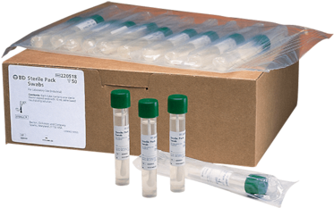 BD® γ線滅菌ふき取り環境検査用スワブ2重包装 | BD
