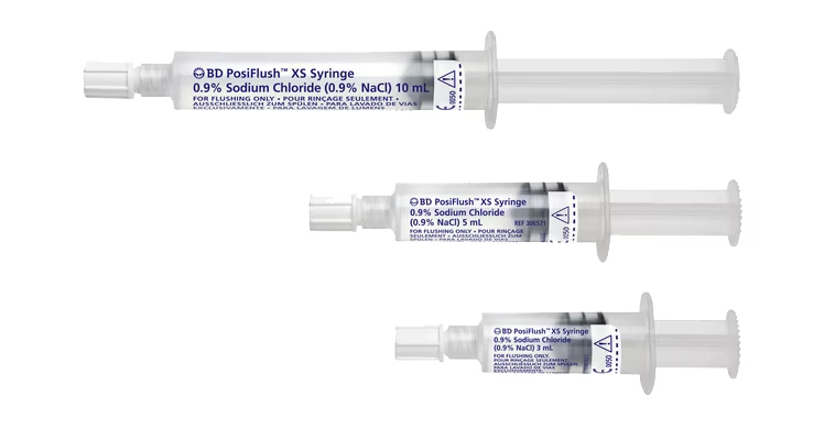 BD PosiFlush™ XS Syringes_10ml_5ml_3ml