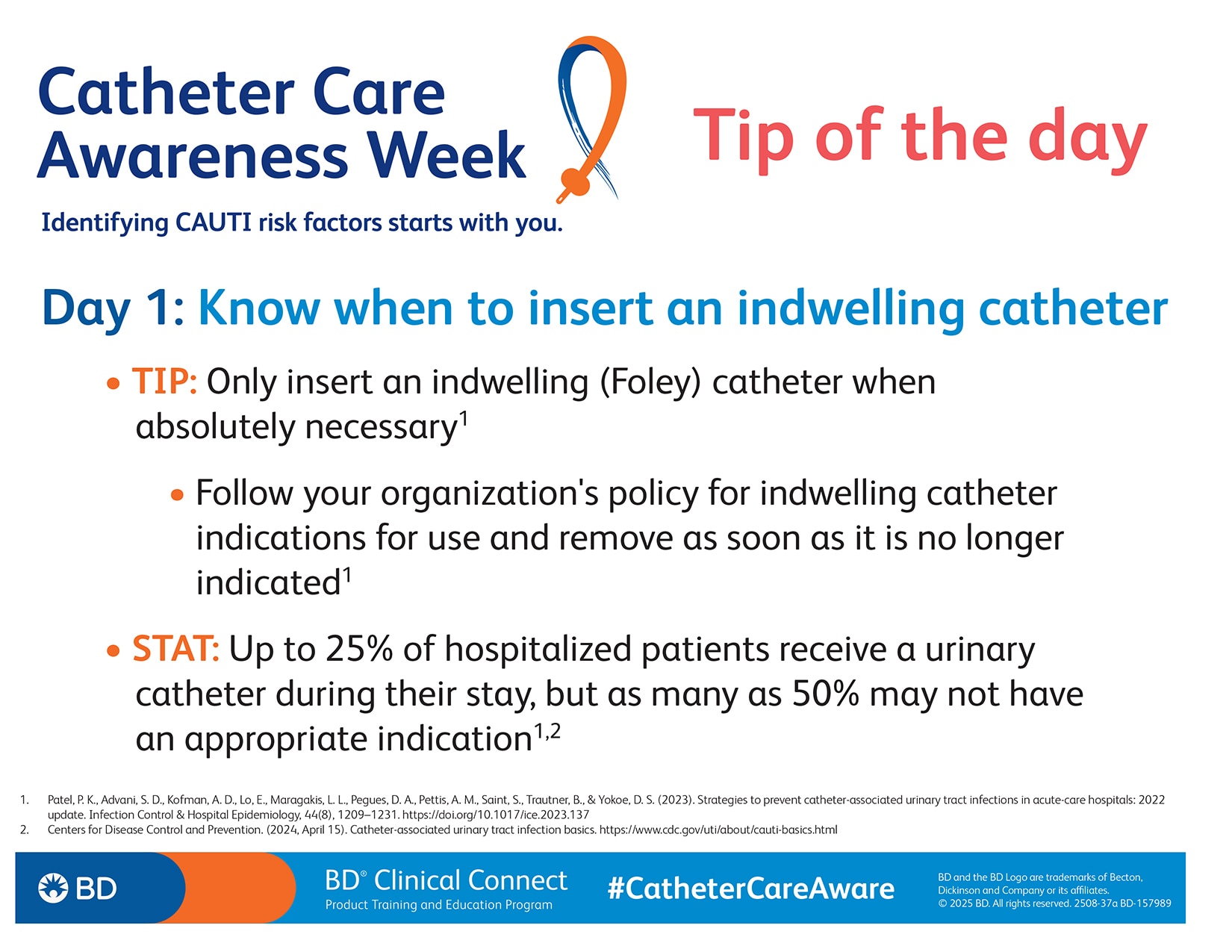 catheter care awareness tip of the day