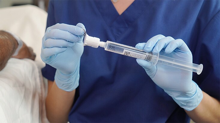 BD PosiFlush™ SafeScrub Prefilled Saline Flush Syringe